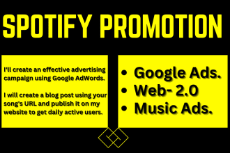 create music ads to promote your spotify music