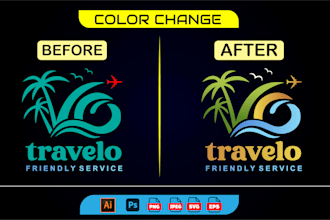 design, redesign, refresh, edit, modify, recreation, color change logo