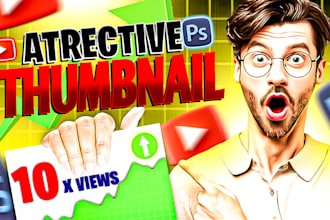 design amazing youtube thumbnail