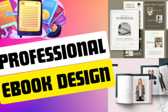 redesign your ebook layout, workbook, guide book, indesign