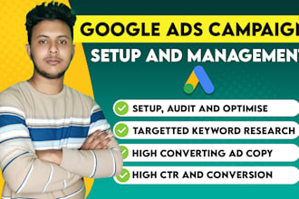 audit, manage and setup google ads adwords PPC, search ads campaign