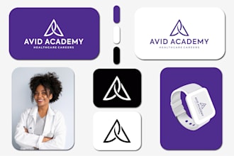 do modern minimalist business logo design and brand identity