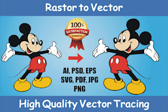 do vector tracing or convert to vector quickly