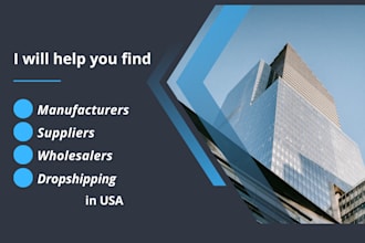 find manufacturers and suppliers in USA and UK