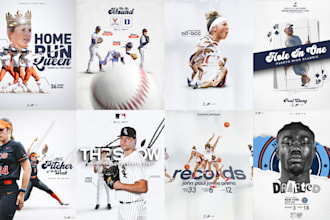 design creative sports graphics for your athletics needs