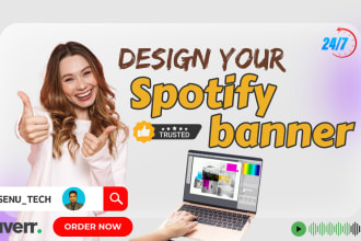 design a stunning spotify banner for emerging artists