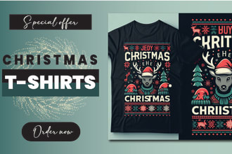 create stylish christmas t shirts designs