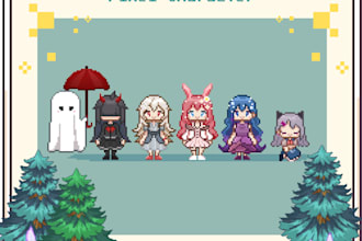 create a pixel art avatar , fanart or portrait of you