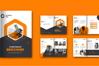 design digital flyer, brochure, one pager, pamphlet, booklet and bifold, trifold