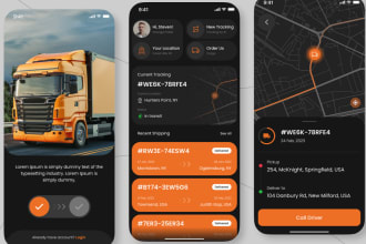build logistic app, delivery app, transportation app, truck booking app