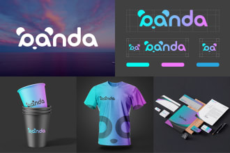 create a unique logo with full branding kit and brand identity design