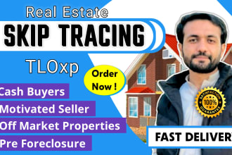 do homeowners, motivated seller, cash buyer for real estate with skip tracing