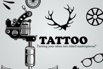 do minimal fine linework custom tattoo design for you