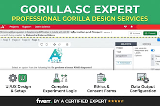 design and build psychological experiments in gorilla sc