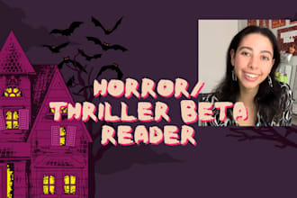 beta read your horror or thriller novel