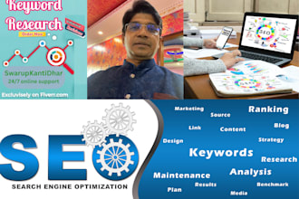 do SEO keyword research and competitor, gap analysis