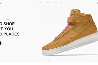 design sneaker shopify website shoe store sneaker ecommerce store dropshipping