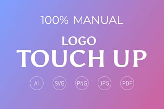 design, digitalize and touch up logo