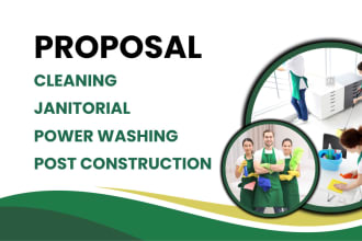 craft your janitorial bid, rfp, proposal, and tender from scratch