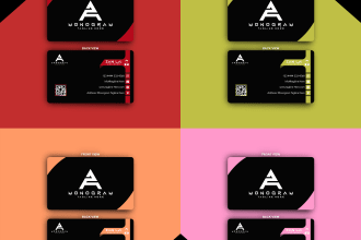 create professional and unique visiting card design