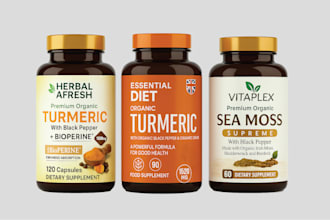 do supplement, medicine, cbd, and pill bottle label design