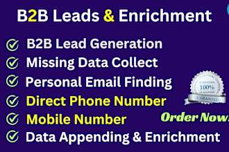 do b2b lead generation, direct phone number, cell phone, data enrichment, email