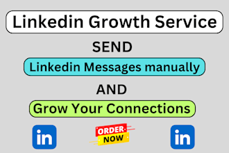 manually send message and connection to people on linkedin