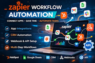 create zapier workflows and app integrations