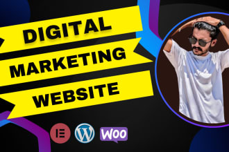 create an agency website or digital marketing website