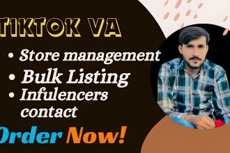 be your tiktok shop va, tiktok shop managments