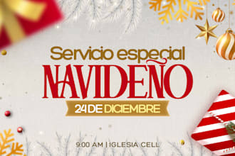 do a christmas flyer design for social media or print