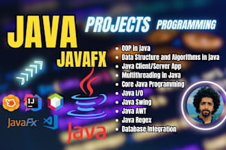 programming tasks in java, javafx, java gui tasks for you