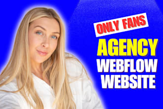 make responsive webflow website for your onlyfans agency