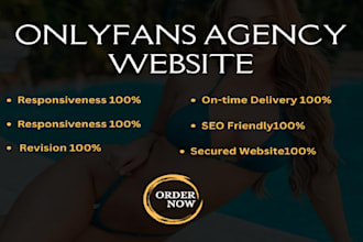 build onlyfans agency website, onlyfans management website, modelling website