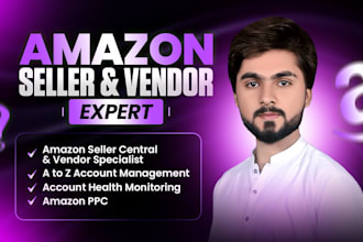 be a virtual assistant for your amazon vendor central, seller central expert