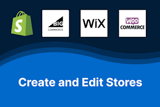 create or edit shopify store