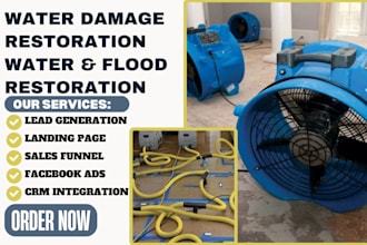 generate water damage restoration leads flood restoration mold remediation leads