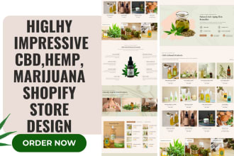 design cbd website, cbd shopify store cbd  dropshipping store cannabis website