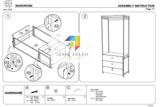 assembly instructions for wardrobe cabinet in ikea style