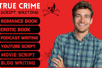 research, write your true crime script, podcast script writing, youtube script