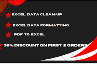 do excel data clean up ,split and format