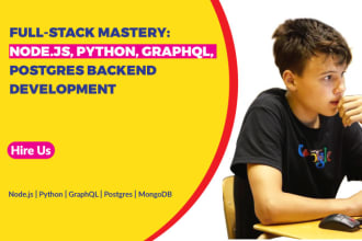 develop an efficient, fast and scalable backend application
