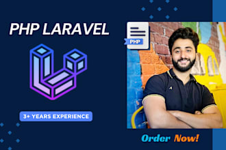 develop laravel and core PHP website from scratch or theme