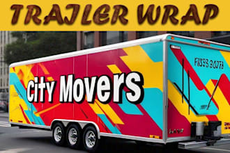 do effective and unique trailer wrap design, truck wrap design, food wrap design