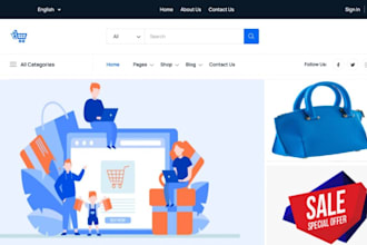 develop ecommerce website and fix bug
