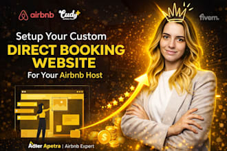 setup  a custom direct booking website for your airbnb host