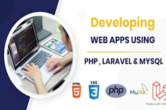 develop php websites in laravel and mysql