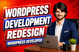 do wordpress development, redesign wordpress as wordpress developer