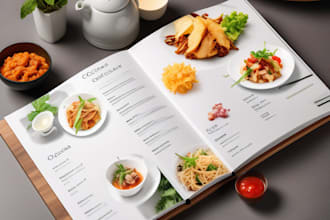 do modern restaurant, food menu design