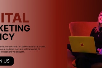 make website banner , ads , header and social media design